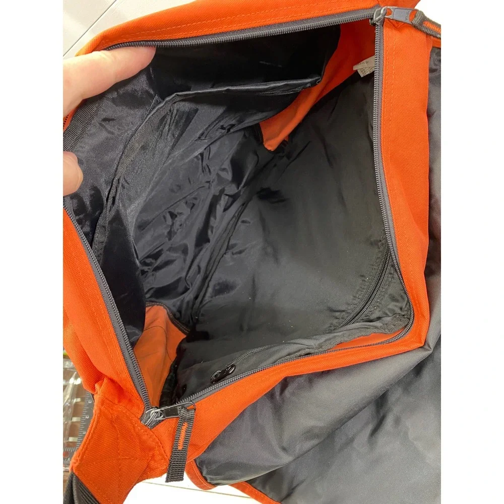 Eddie‎ Bauer Messenger Bag Unisex Orange Grey Crossbody Laptop Travel Utility